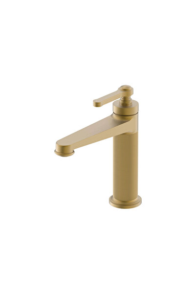 Creavit Lidya Lavabo Armatürü Brush Gold