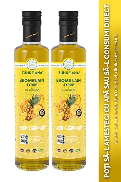 Zühre Ana Sirop de bromelaină antiedem, anti-greutate, pachet de 2