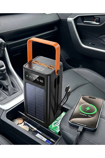 GENERAL 80.000 mAh Solar Güneş Panelli Powerbank - Hızlı Şarj Özellikli Çoklu...