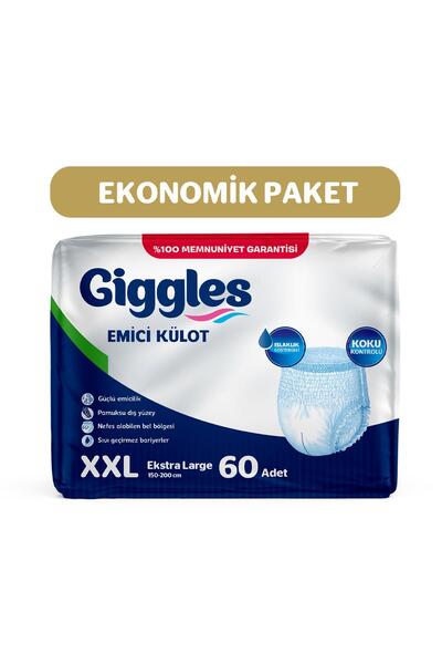 giggles Adult Absorbent Panty Diapers Xxlarge Waist Size 170+cm with Wetness ...