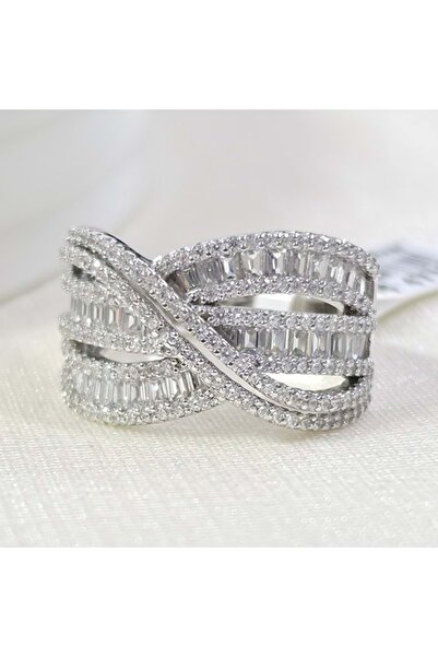 Güler Yüzlü Silver İTHAL BAGET SARMAL 13 MM GÜMÜŞ YÜZÜK - 16