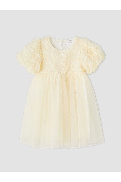 LC Waikiki Peak New Season Balloon Sleeve Girls' Dress