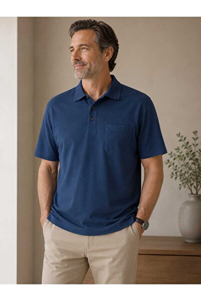 Ünal Giyim Collared, Pocketed, Regular and Large Size, Lycra, Compact Combed ...