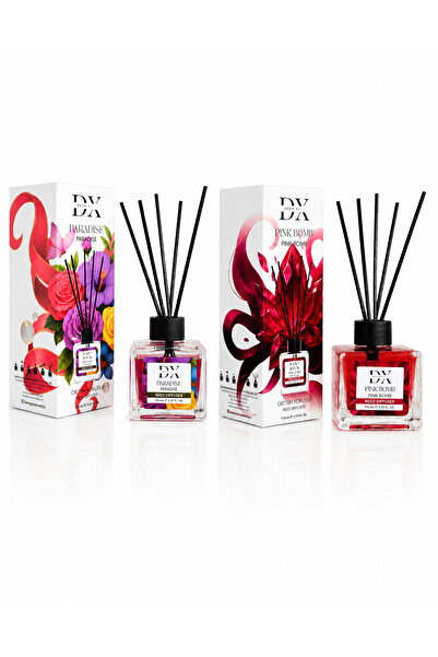 DX Perfumes Pachet DX Paradise & Pink Bomb Difuzor Cameră 2x110 ml, Aromă Dul...