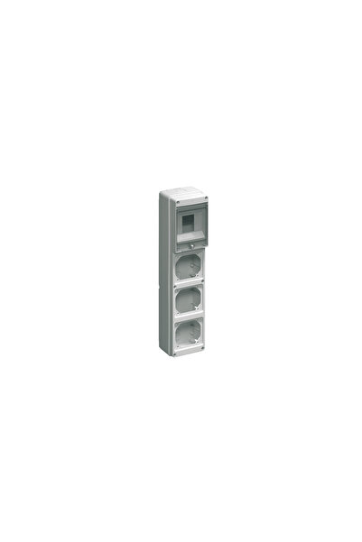 Elettrocanali Tablou de distribuție gol 4 module 3 prize 16A gri EC69022