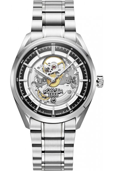 Roamer Ceas bărbătesc 965985 41 85 20 — ceas clasic din oțel inoxidabil, potr...