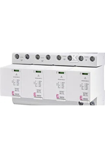 ETI Polam Dispozitiv de supratensiune ETITEC SM T12 300/25 4+0 Tip T1, T2 (Cl...