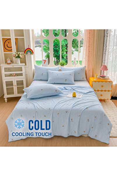 Lenjeria Pufoasa Pilotă de Vară Premium Cooling Touch 200x230 cm + 2 Fețe de ...