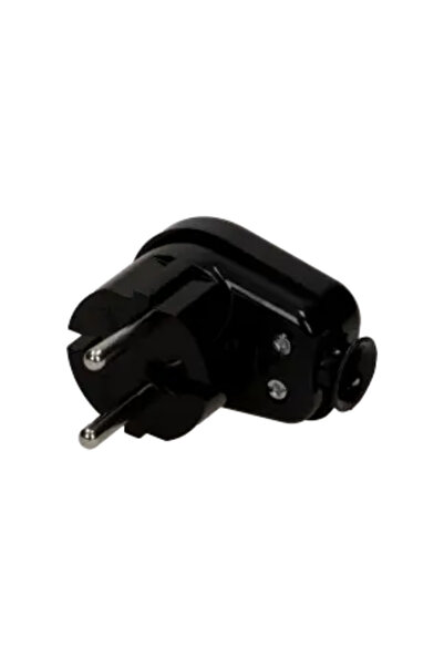 Timex Priză unghiulară b/u 16A 2P, 250V, negru (WT-6)