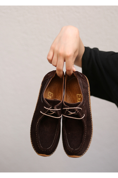 EREN SHOES BAG LAHEY Γνήσιο δέρμα σουέτ με λεπτομέρεια καθημερινής χρήσης, μα...