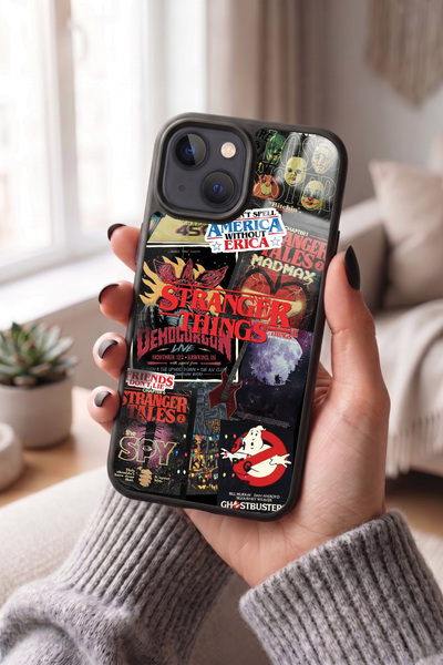 Snacase Apple iPhone 13 / 14 Uyumlu Stranger Things Posteri Tasarımlı Glossy ...