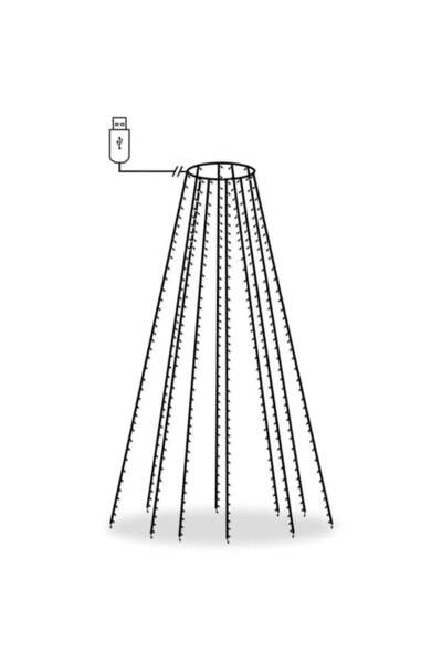 vidaxl Lumini de brad cu 400 LED-uri albe reci 400 cm