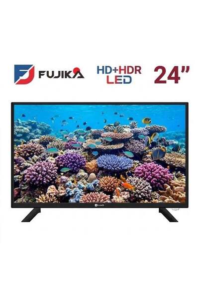 Fujika تلفزيون 24 بوصة - LED عالي الدقة + HDR - أسود - FJK-24KA