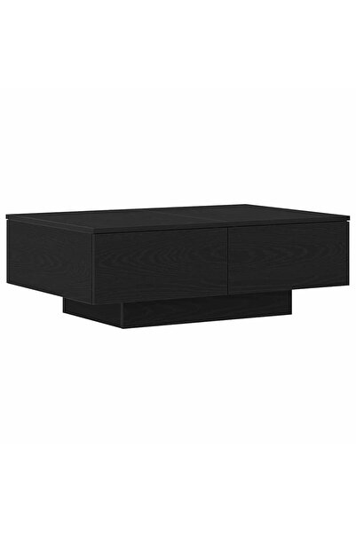 vidaxl Masă de cafea Stejar Negru 90 x 60 x 31 cm Lemn compozit