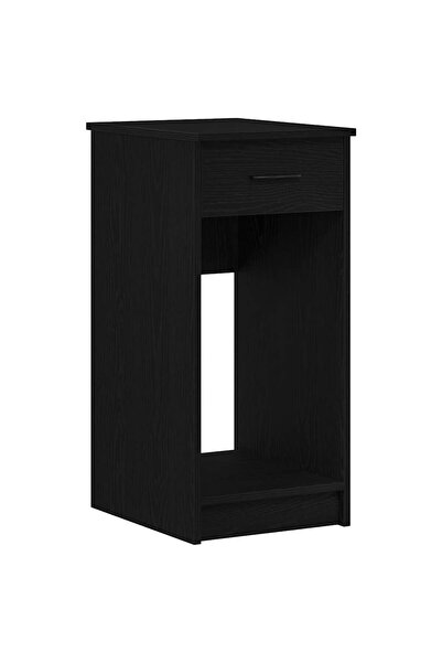 vidaxl Suport turn pentru computer cu sertar negru 35x45x77 cm