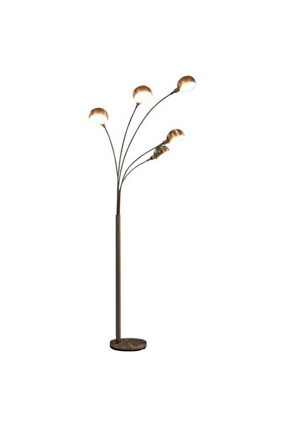 vidaxl Lampadar, argintiu, 200 cm, 5 x E 14