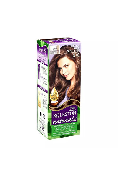 wella koleston كريم صبغة الشعر الطبيعي لتغذية الشعر وجعله ناعمًا وصحيًا - 5/0...