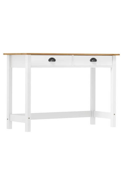 vidaxl Masă consolă Hill cu 2 sertare, 110x45x74 cm, lemn masiv pin