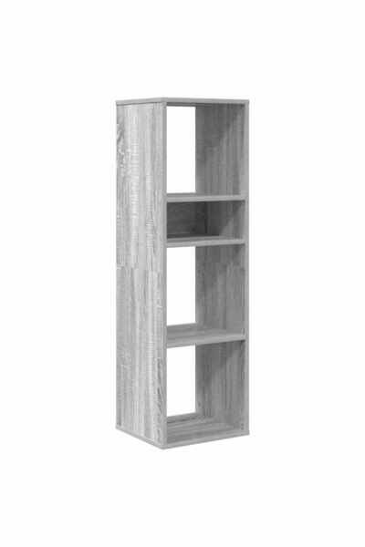 vidaxl Bibliotecă, gri sonoma, 34x31x112 cm, lemn prelucrat