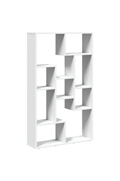 vidaxl Bibliotecă, alb, 72x20x120,5 cm, lemn prelucrat