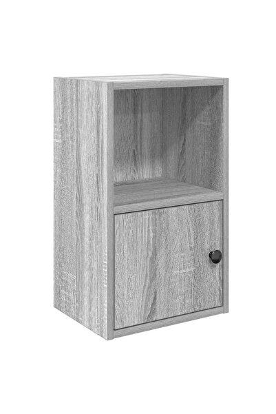 vidaxl Bibliotecă, gri sonoma, 31x24x52 cm, lemn prelucrat