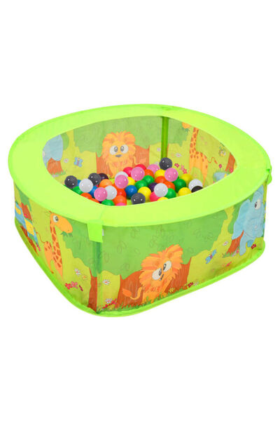 vidaxl Piscină cu bile pentru copii, 300 de bile, 75 x 75 x 32 cm