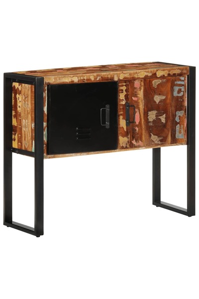 vidaxl Consolă multicolor 90x35x75 cm lemn masiv recuperat