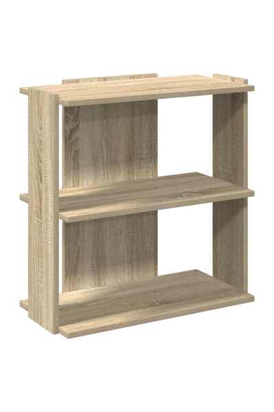 vidaxl Bibliotecă cu 3 niveluri, stejar sonoma, 60x30x60 cm, lemn