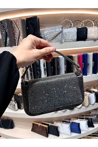 Çanta Trend Stoned Women's Evening Dress Bag Suitable for Hand and Shoulder Use