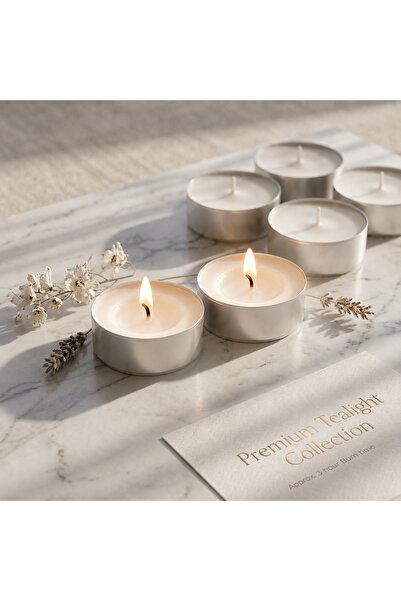 OS Atölye Tealight Mum 3 Saat - 2 Adet