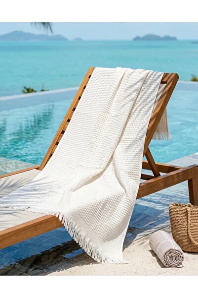 PIRILTI COLLECTION Beach Towel 70X150 Size / 1 Piece (with Waffle Honeycomb P...