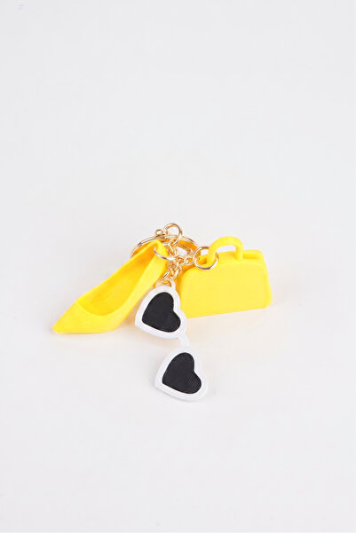 Vivaq 3D Printing Charm Bag Accessory Keychain with Yellow Mini Figure