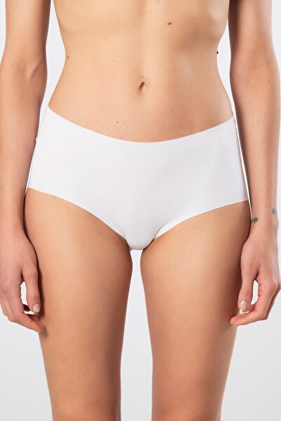 TÜREN Women's Seamless Laser Cut Cotton High Waist Panties