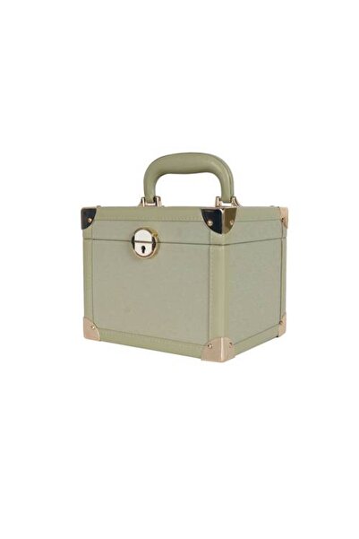 Assoda Asada Medium Square Velvet Jewelry Organizer Case with Lock, 2 Inner S...