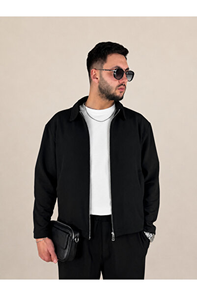 Yuzu Crep Kumaş Dokulu Likralı Mevsimlik Ceket