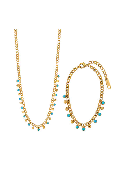 Black Season Gold Cuban Chain Beach Set |   Black Season