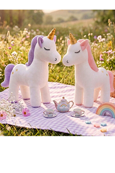 BaNaDa Oyuncak 2 Adet Peluş Unicorn Figürlü Yastık