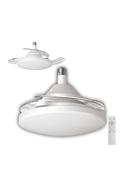 KAE Cata Dolunay 55cm (22inç) Fan Led Ampul Hayalet Pervaneli Beyaz Ct-1156