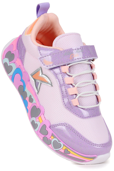 Kiko Kids Heart Daily Velcro Girls' Sports Shoes