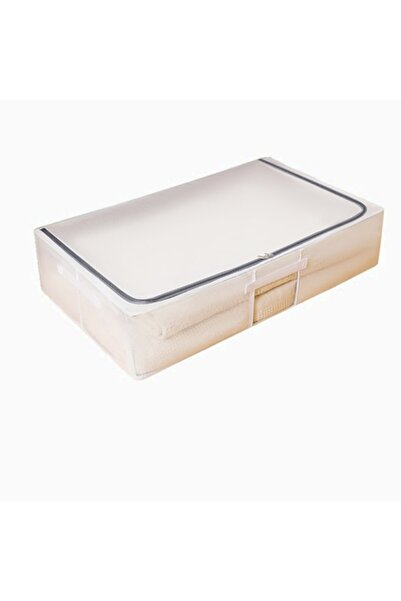 DAMUR Storage Box, for Clothes, Shoes, made of Waterproof PVC Mesh and Side H...