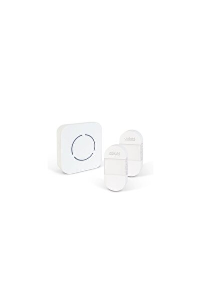 Kinetic Sonerie fără fir (fără baterii) – 2 butoane exterioare – LED alb-alba...