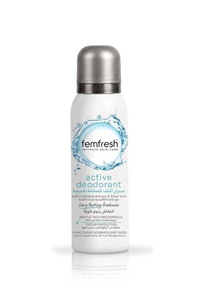 Femfresh Active Deodorant Spray Refreshing Intimate Areas Maximum Care 125 ml