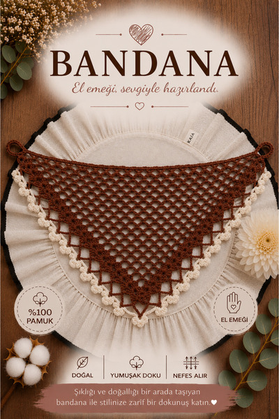 Bikaya Home Handmade Knitted Bandana |   100% Cotton |   Multi-Purpose Waist ...