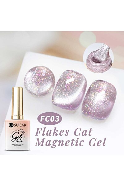 Born Pretty UR SUGAR Pul Işıltılı Manyetik Kedi Gözü Kalıcı Oje(FC03)-15 ml