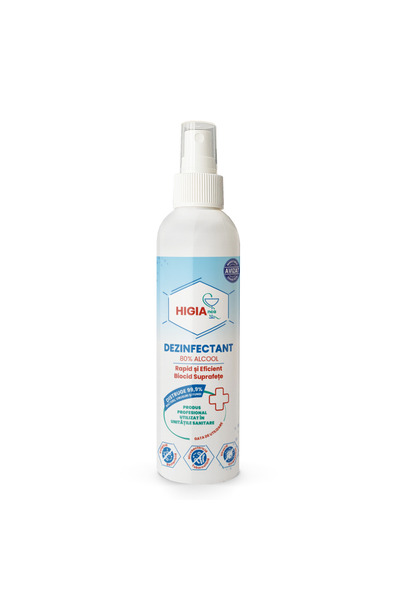 Farmacia Anca H-DEZINFECTANT HIGIANCA 80 % ALCOOL 200 ML CU TRIGGER
