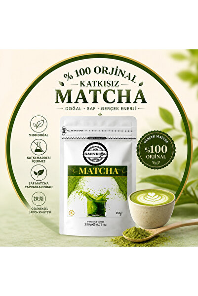 KAHVELOG SAF MATCHA 250 gr (%100 Orjinal katkısız)