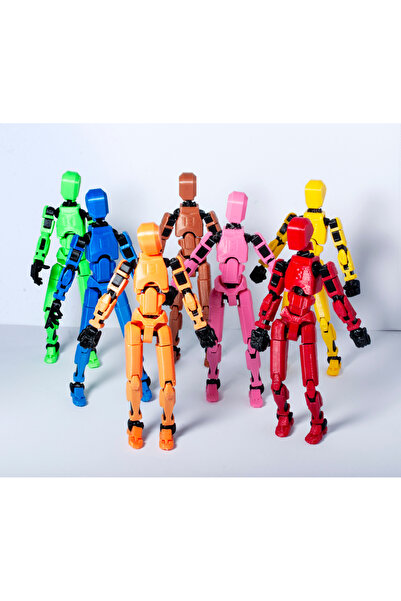 Atılgan 3D 3'lü Kişiselleştirilebilir Robot Figür Seti - İstediğin Renkleri S...