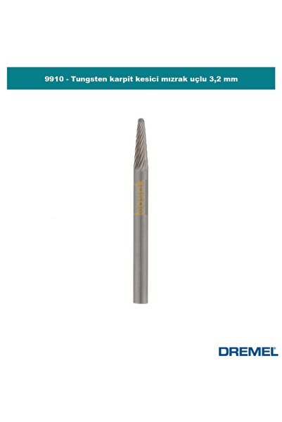 Dremel 9910 Tungsten Karpit Kesici Mızrak Uçlu 3,2 mm 2615991032