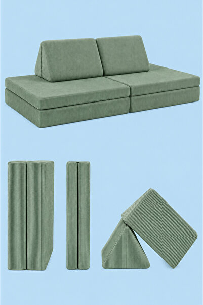 GOOD NİGHT Funbed Sofa Çocuk Oyun Koltuğu, Modüler Katlanır Yatak ve Oyun Min...
