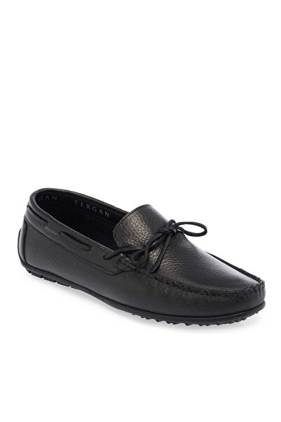 Tergan Siyah Hakiki Deri Erkek Loafer - E26I1AY57711-A41